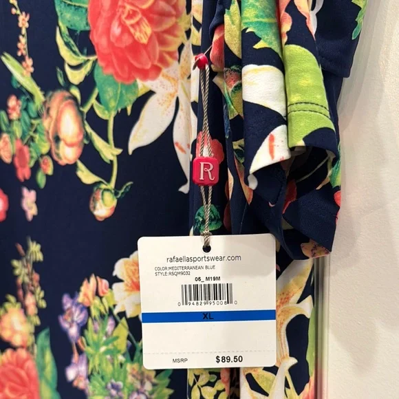 Navy and Yellow Cold Shoulder Rafaella Sundress - Picture 3 of 4